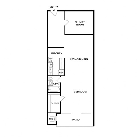 Grandview Studio Falls Church at GrandView Apartments, Falls Church, Virginia
